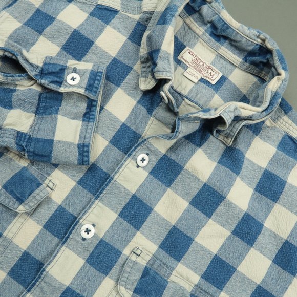 J. Crew Other - Wallace & Barnes Jumbo Plaid Thick Cotton Shirt M